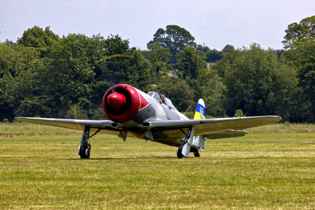 Red and Silver plane
